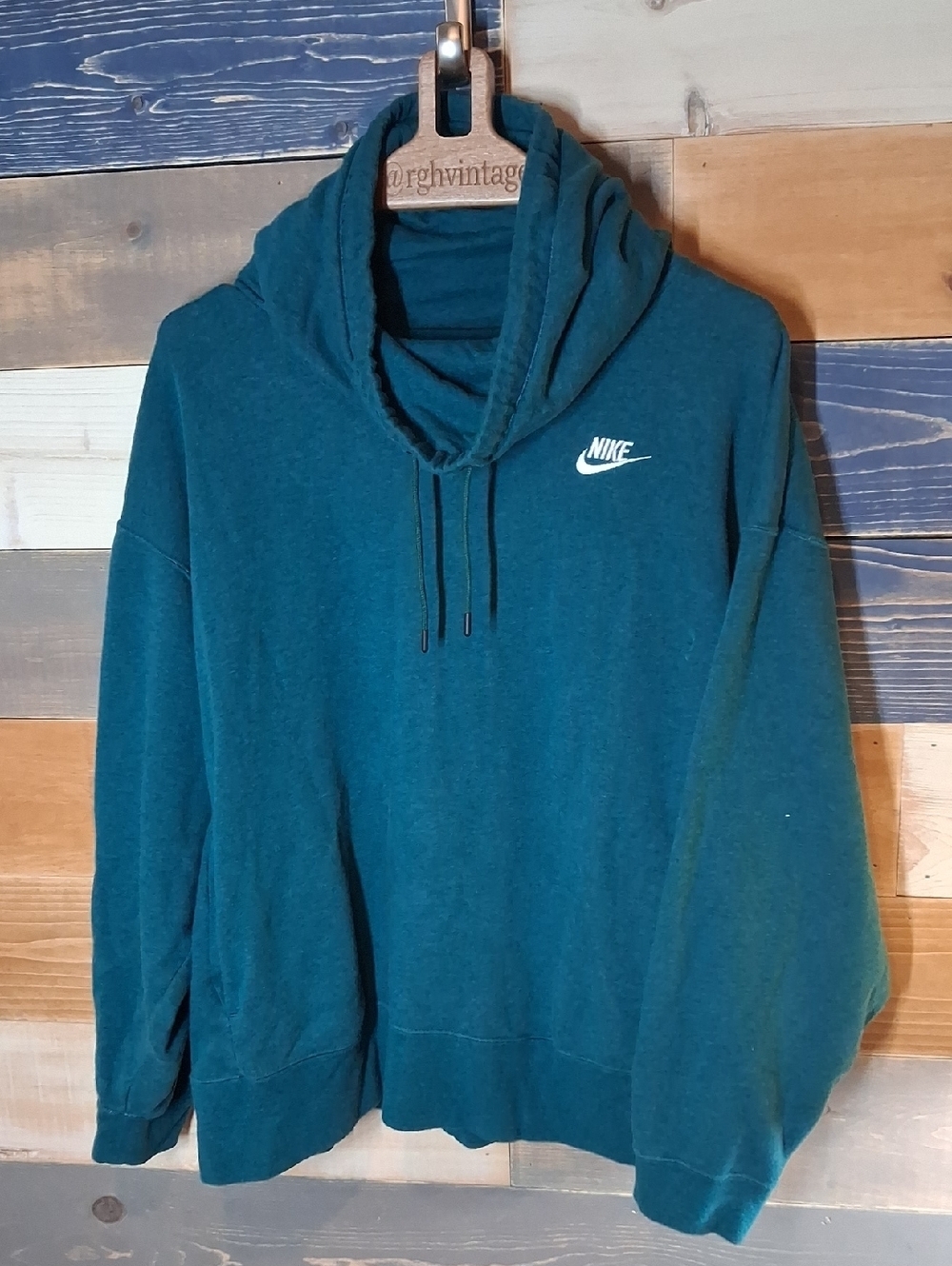 Nike Womens Teal Oversized Hoodie 1X